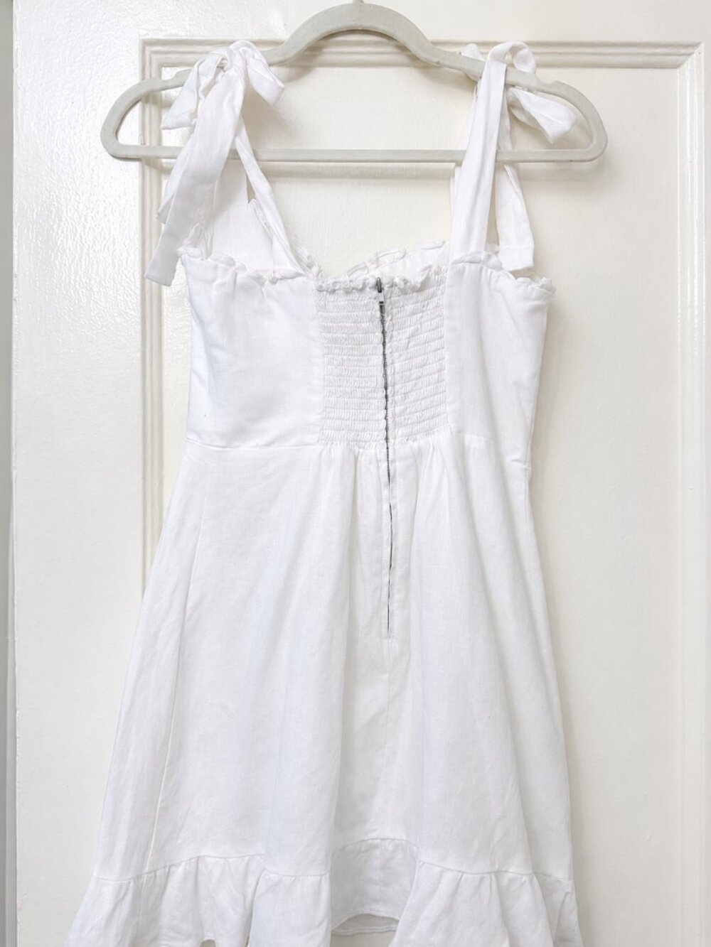 Reformation White Linen Dress - Picture 5 of 6
